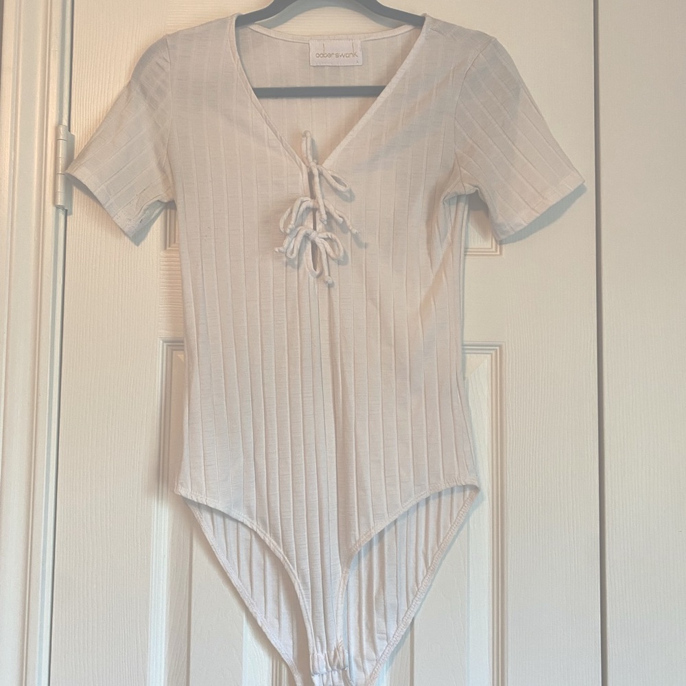 Oober Swank Ribbed Bodysuit